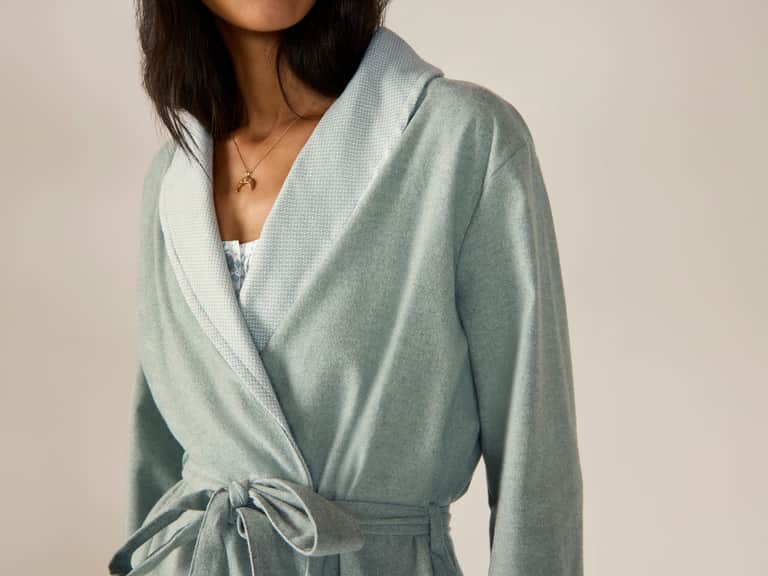 Women's Cloud Brushed Organic Flannel Robe image