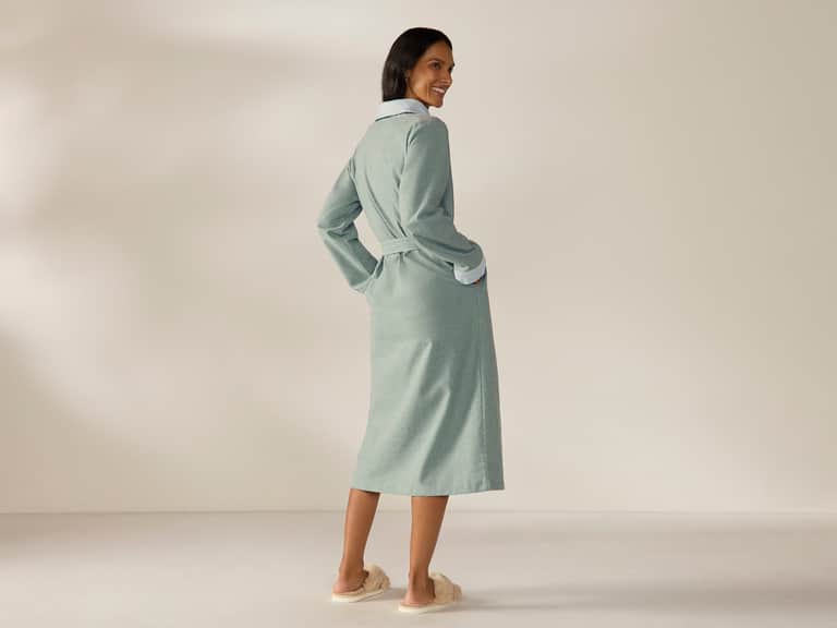 Women's Cloud Brushed Organic Flannel Robe image