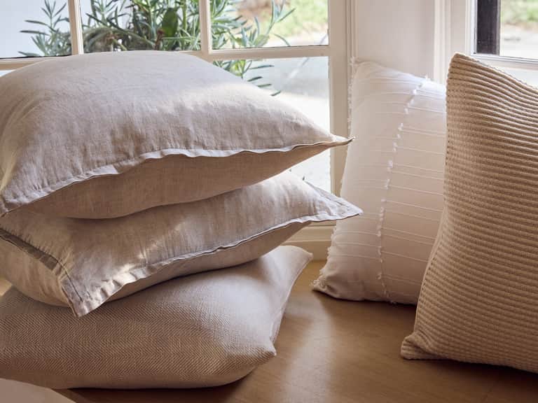 Organic Relaxed Linen Decorative Pillow Cover image