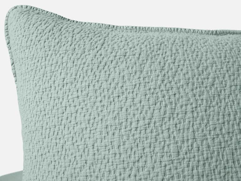 Cascade Organic Matelasse Sham image