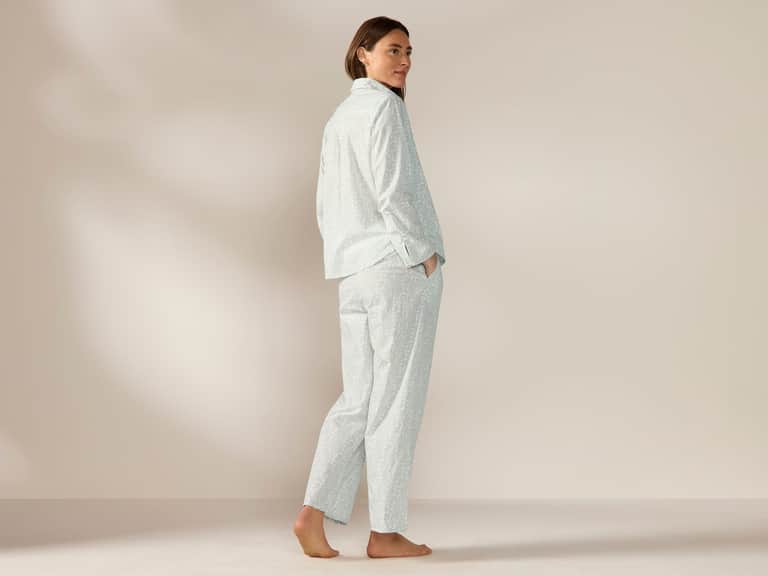 Women's Isla Organic Cotton Long Sleeve Pajama Set image
