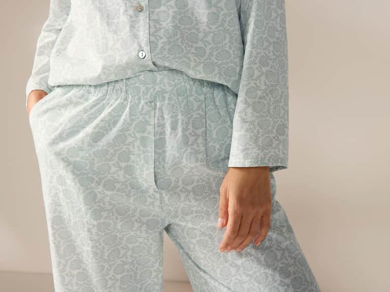Women's Isla Organic Cotton Long Sleeve Pajama Set image