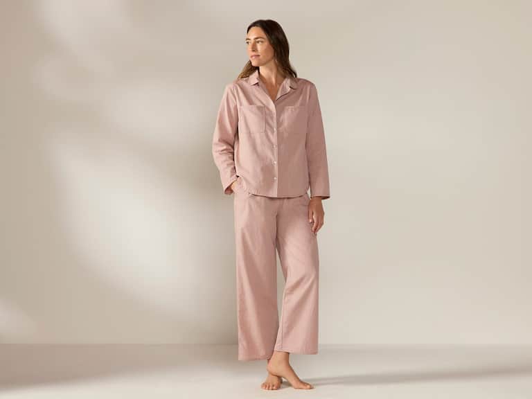 Women's Isla Organic Cotton Long Sleeve Pajama Set image