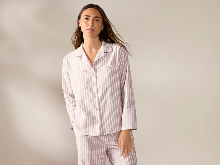 Women's Isla Organic Cotton Long Sleeve Pajama Set image