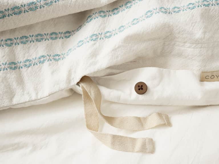 Rippled Stripe Organic Duvet Cover image