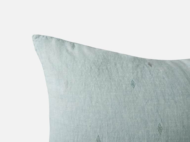 Cambria Embroidered Organic Linen Sham image