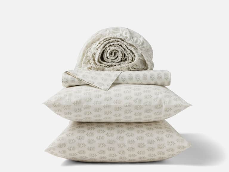 Organic Print Percale Sheet Set image