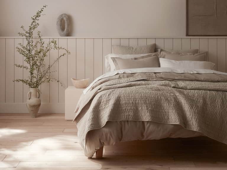 Channel Handstitched Organic Quilt image