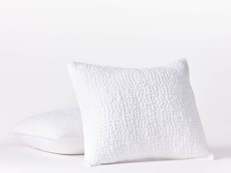 Pebbled Handstitched Organic Sham image