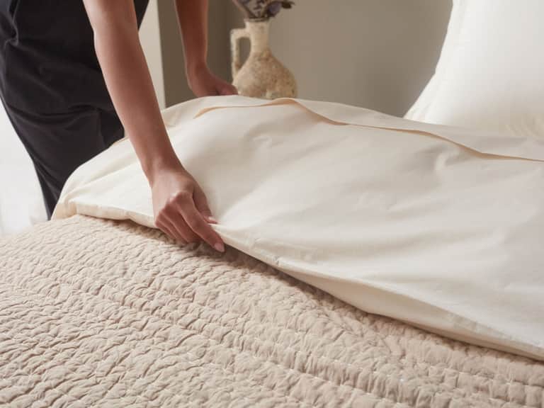 Channel Handstitched Organic Quilt image