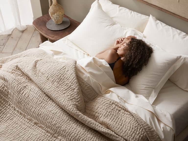 Channel Handstitched Organic Quilt image