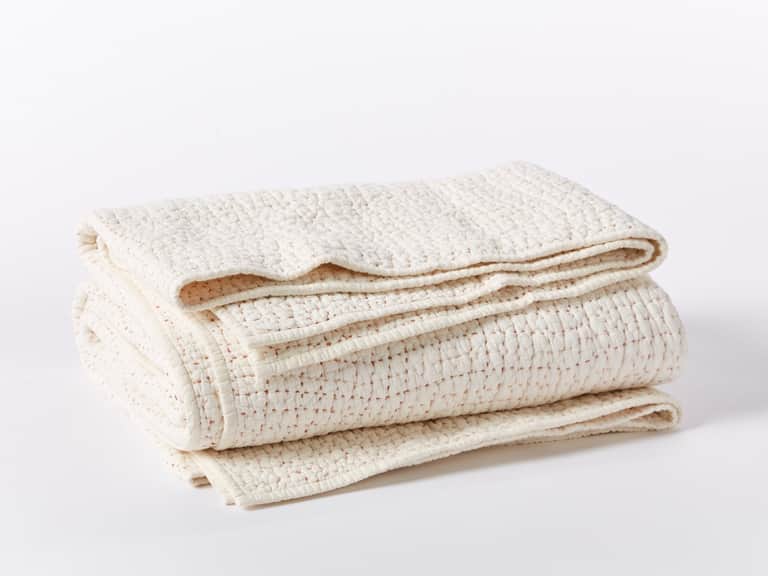 Pebbled Handstitched Organic Quilt image