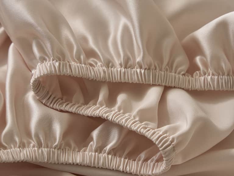 Charmeuse Silk Fitted Sheet - Machine Washable image
