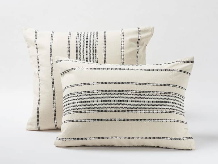 Rippled Stripe Organic Sham image