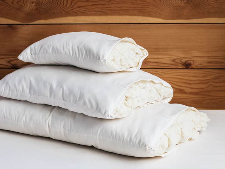 Certified Organic Wooly Down Bed Pillow image