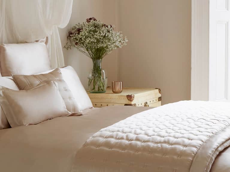 Windsor Silk Decorative Pillow - Blush image