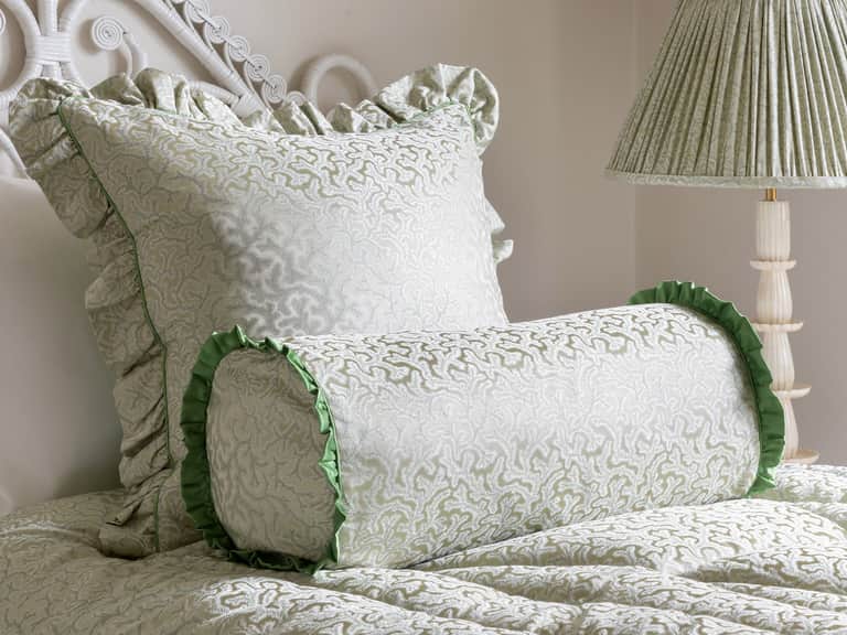 Coral Fern Silk Eiderdown - Green image