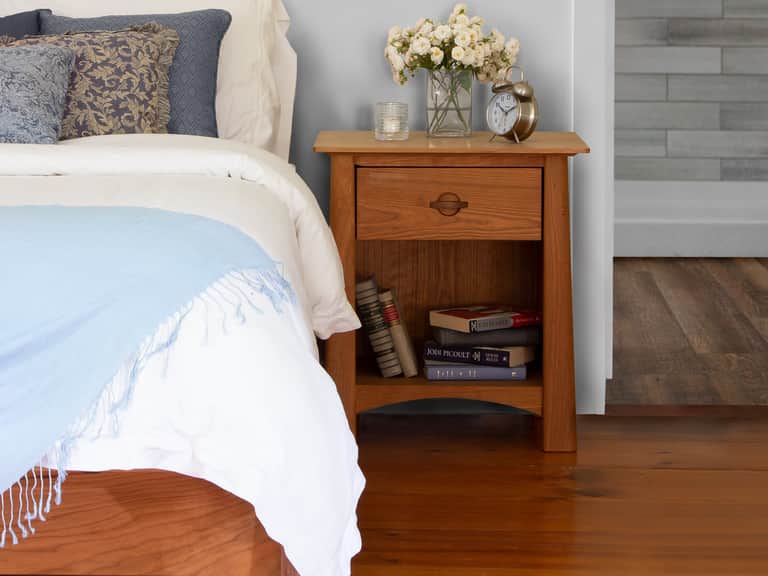 Cherry Moon 1-Drawer Enclosed Shelf Nightstand image