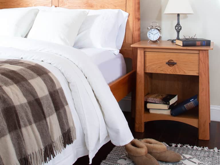 Cherry Moon 1-Drawer Enclosed Shelf Nightstand image