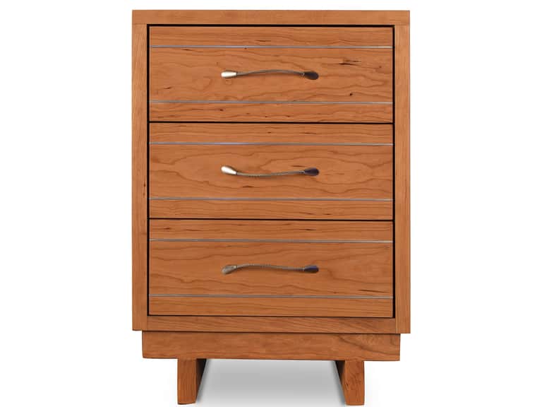 Contemporary Cable 3-Drawer Nightstand image