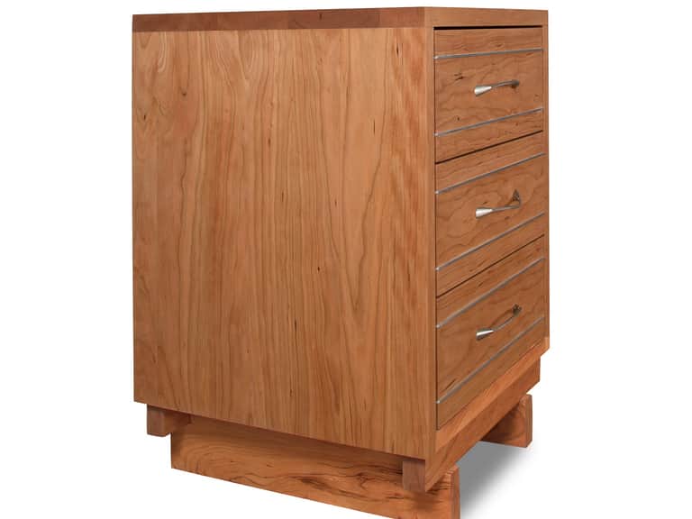 Contemporary Cable 3-Drawer Nightstand image