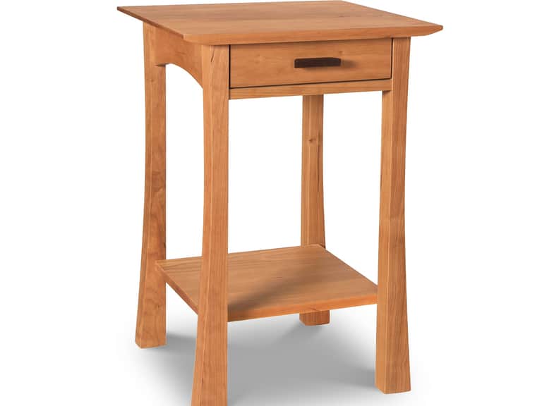 Contemporary Craftsman 1-Drawer Open Shelf Nightstand image