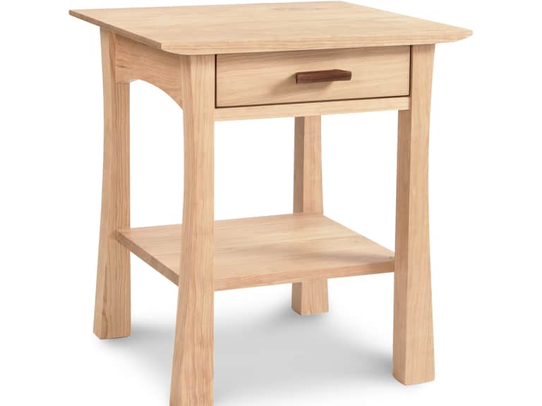 Contemporary Craftsman 1-Drawer Open Shelf Nightstand image