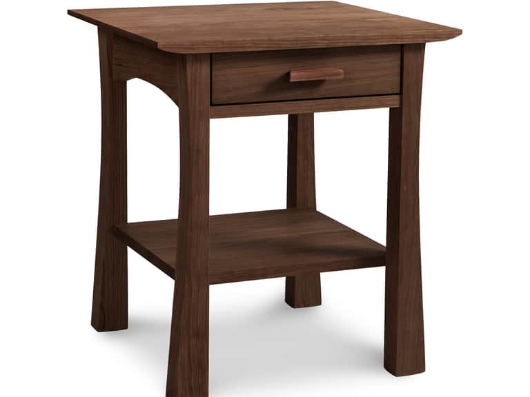 Contemporary Craftsman 1-Drawer Open Shelf Nightstand image