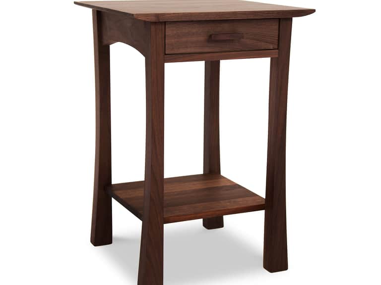 Contemporary Craftsman 1-Drawer Open Shelf Nightstand image