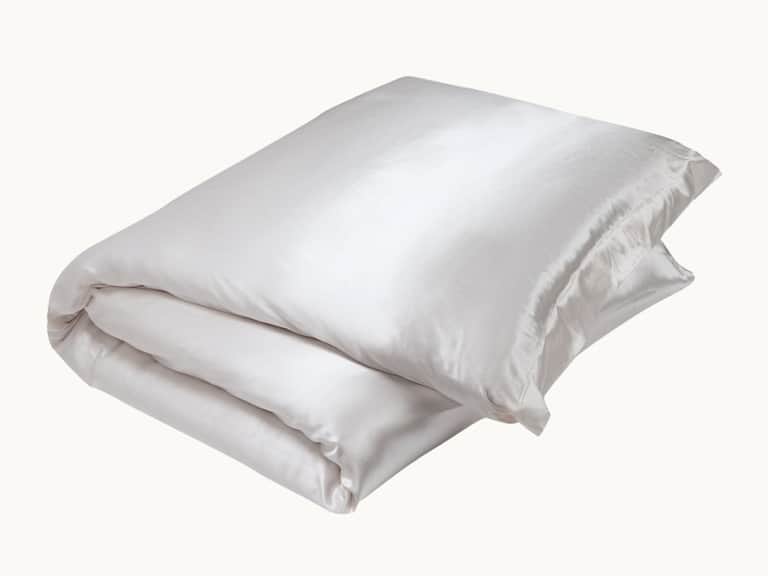 White Silk Duvet Cover image