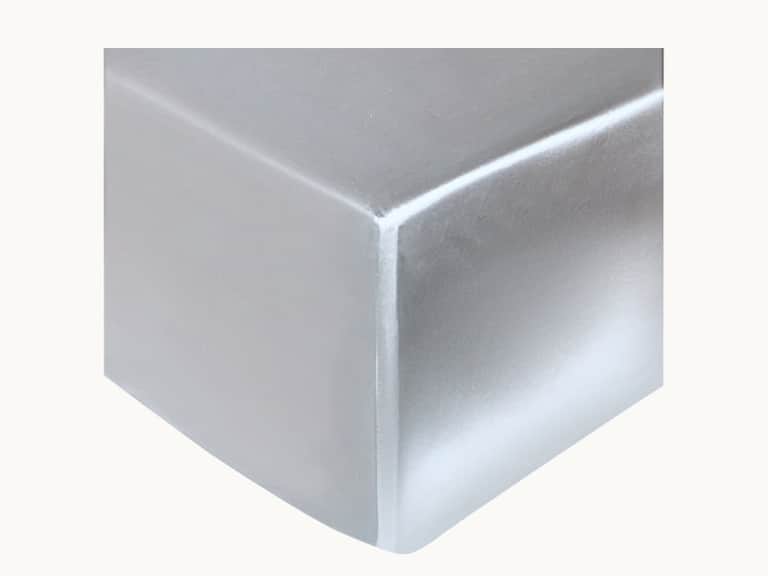 Silver Grey Silk Fitted Sheet image