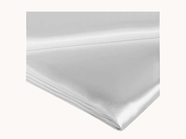 White Silk Flat Sheet image