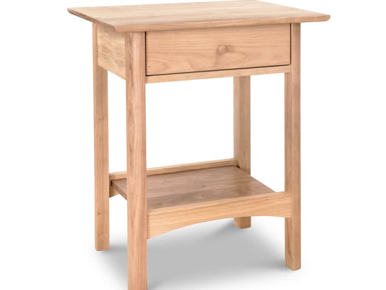 Heartwood Shaker 1-Drawer Open Shelf Nightstand image