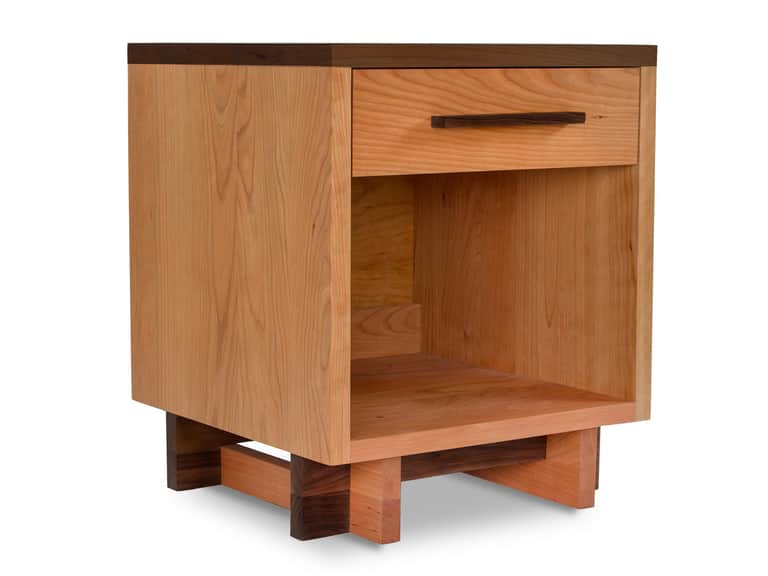 Modern American 1-Drawer Enclosed Shelf Nightstand image