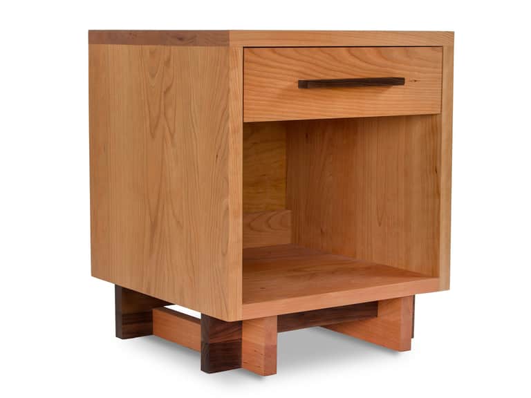 Modern American 1-Drawer Enclosed Shelf Nightstand image