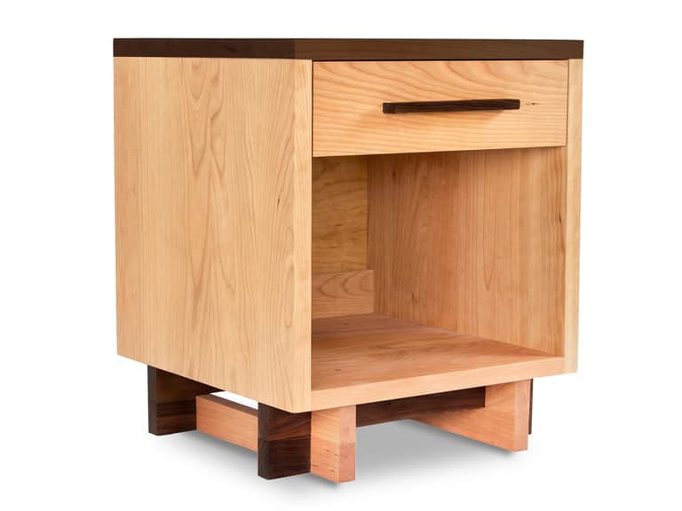 Modern American 1-Drawer Enclosed Shelf Nightstand image