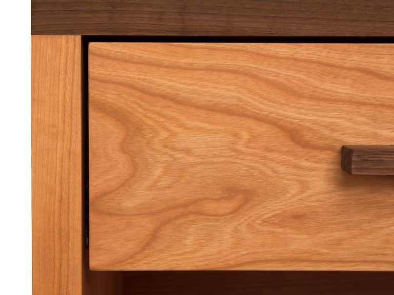 Modern American 1-Drawer Enclosed Shelf Wide Nightstand image