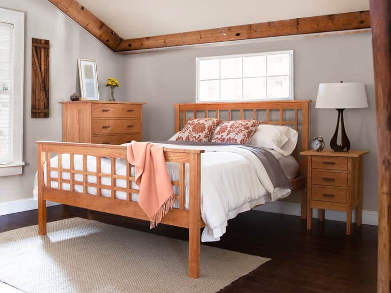 Modern Craftsman High Footboard Bed image