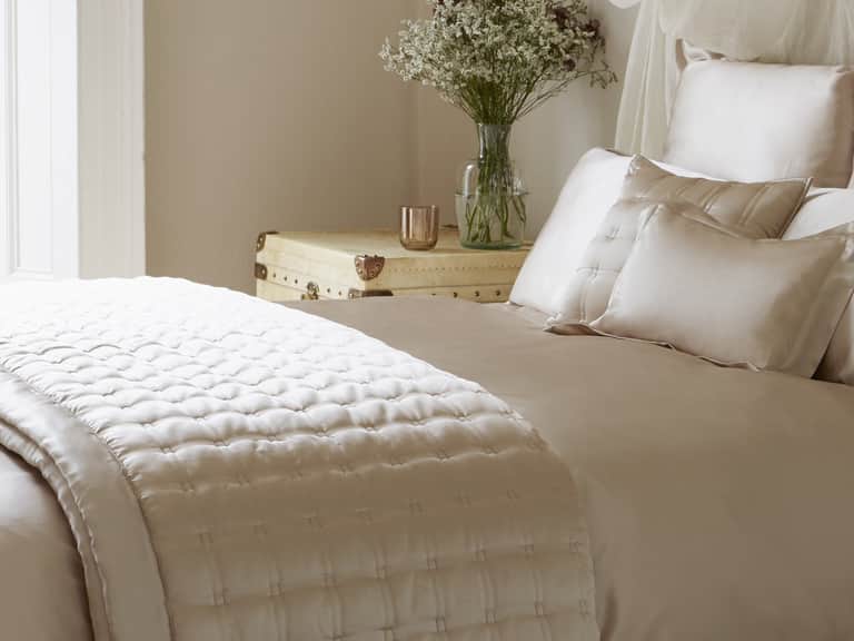 Windsor Silk Coverlet - Blush image