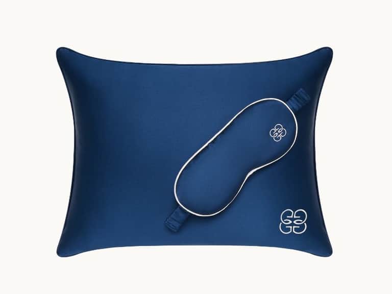 Silk Travel Pillow - Navy image
