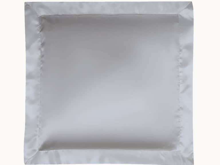 Silver Grey Silk Pillowcase image