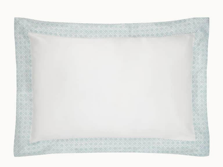 Rattan Blue Silk Oxford Pillowcase image