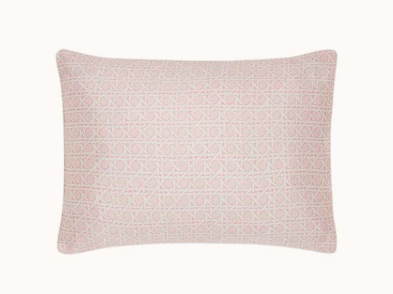 Rattan Pink Silk Piped Pillowcase image