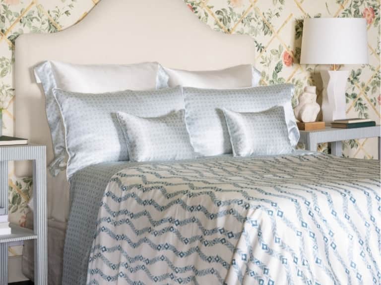 Rattan Blue Silk Flat Sheet image