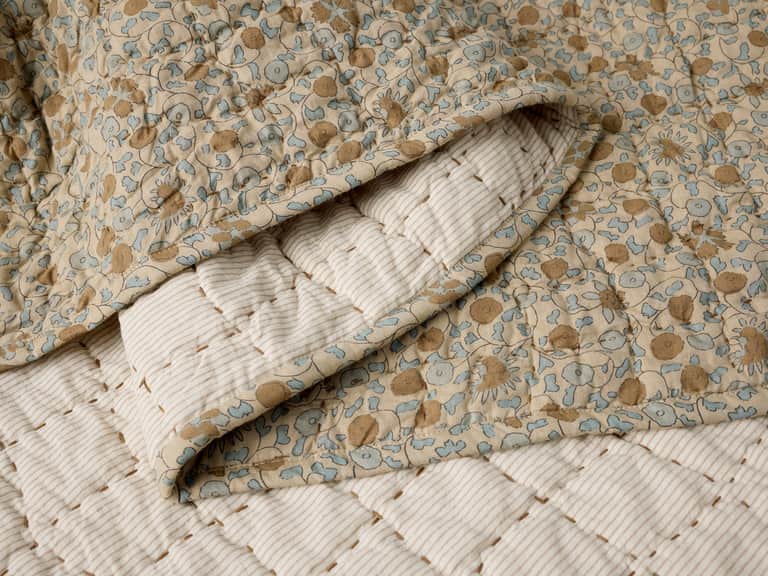Blossom Handstitched Organic Quilt image