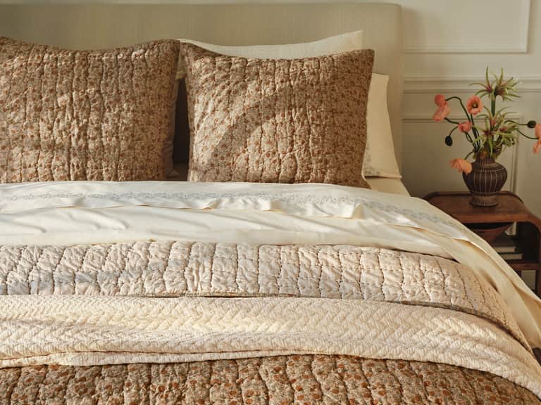 Blossom Handstitched Organic Sham image