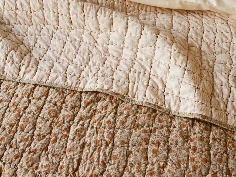 Blossom Handstitched Organic Quilt image
