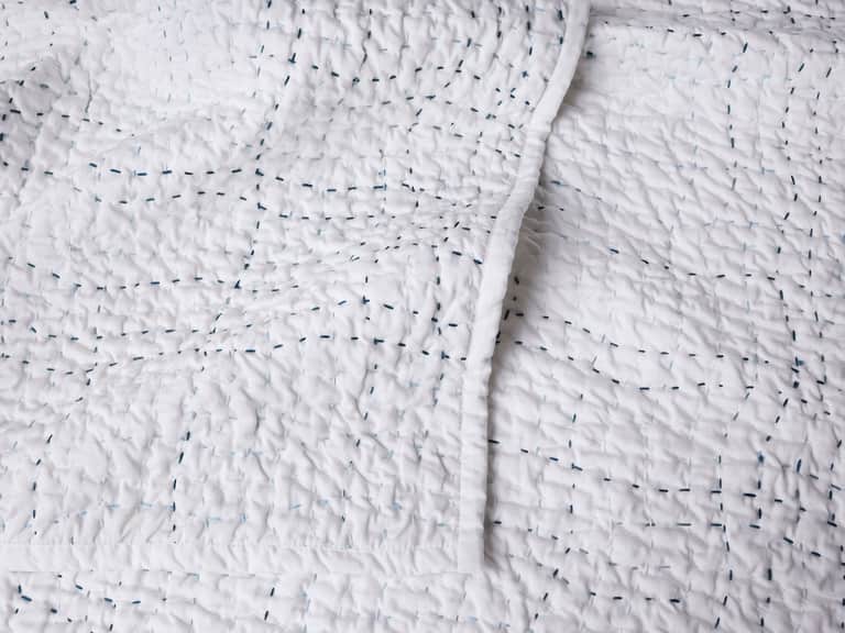 Pebbled Handstitched Organic Toddler Quilt image