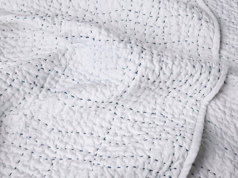 Pebbled Handstitched Organic Toddler Quilt image