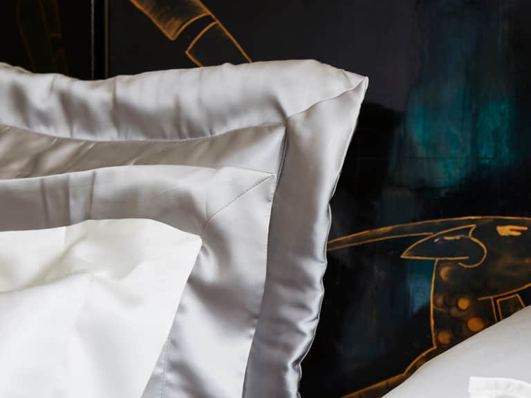 Windsor Silk Decorative Pillow - Silver grey image